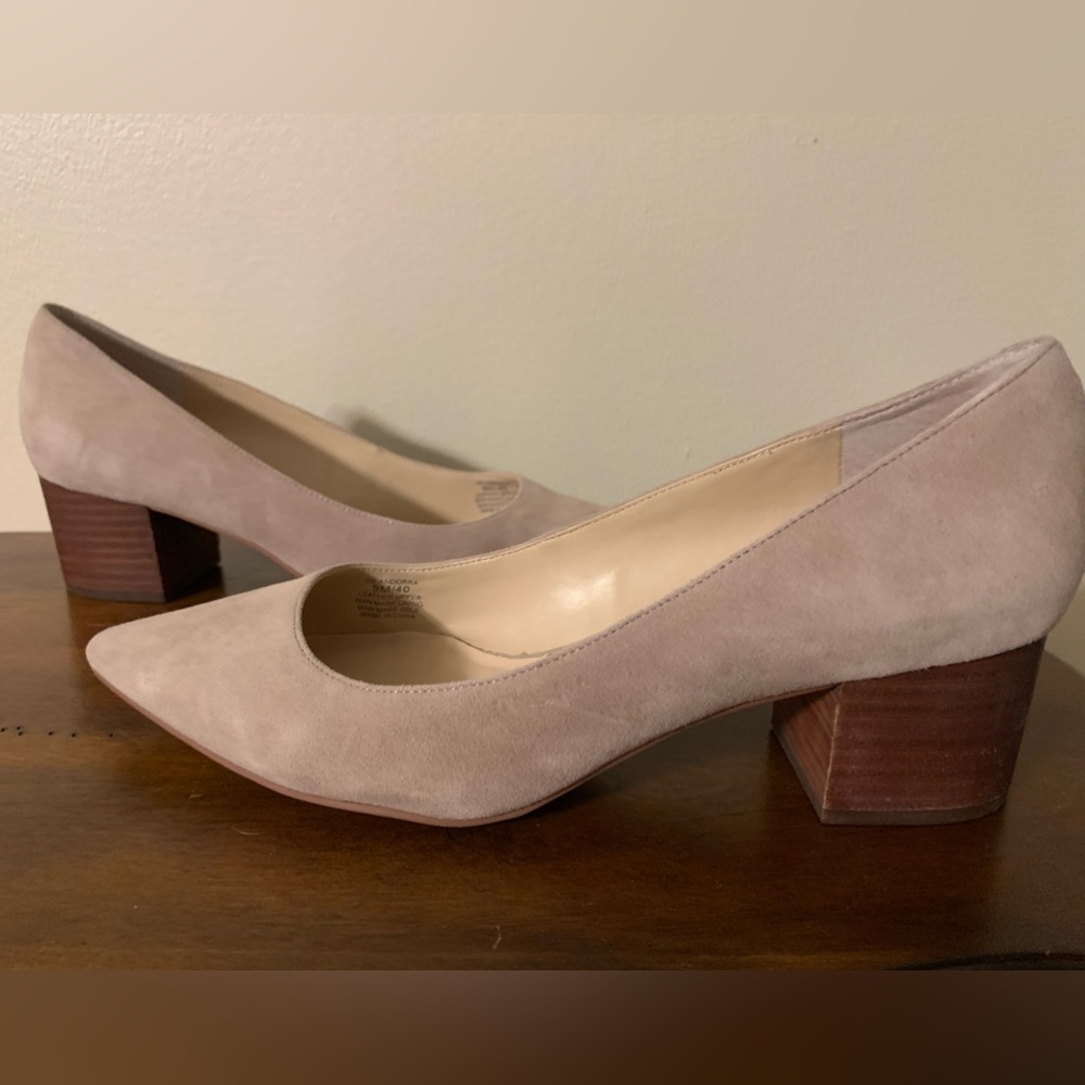 Sole society 9 M taupe kid suede pump